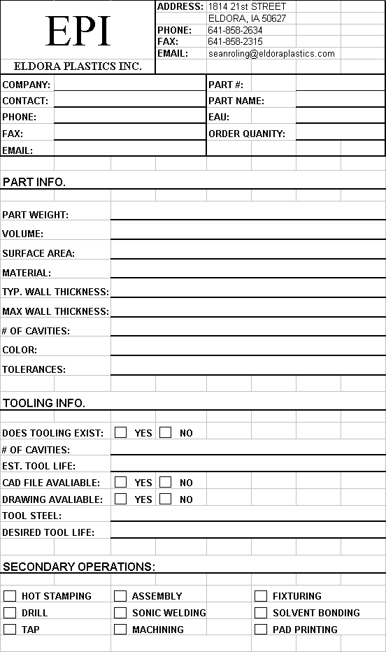 Microsoft Excel Worksheet